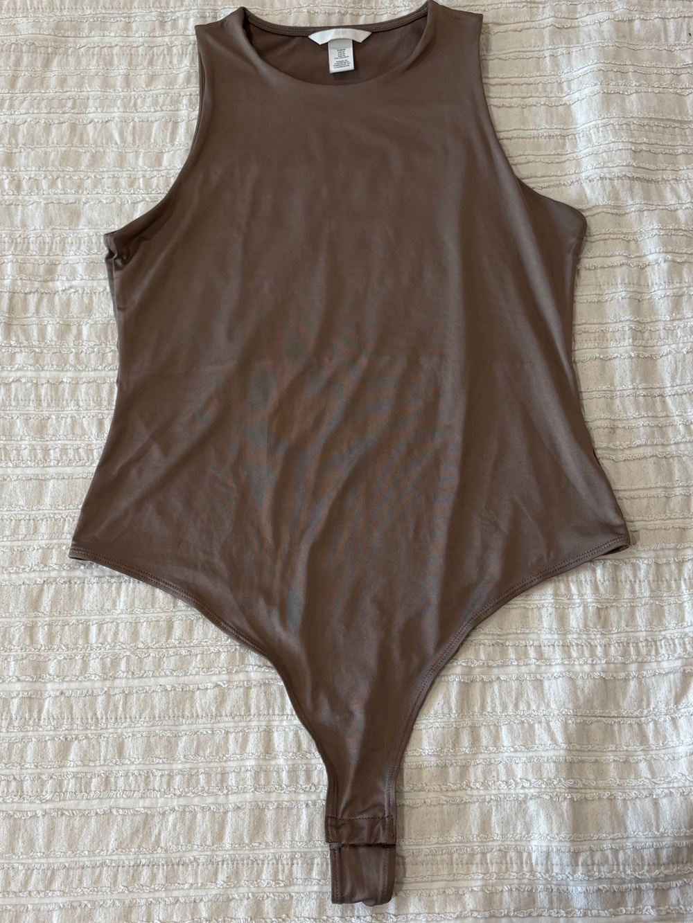 H&M Brown Sleeveless One-Piece Bodysuit Top